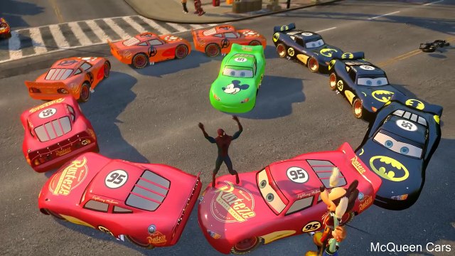 Nursery rhymes songs for children with spiderman mickey mouse ironman anna frozen mcqueen cars