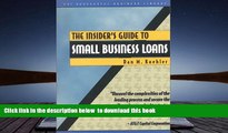 PDF [FREE] DOWNLOAD  Insider s Guide to Small Business Loans (PSI Successful Business Library)