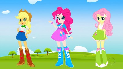 下载视频: My Little Pony Equestria Girls Transforms Into Mermaids Applejack Pinkie Pie Fluttershy