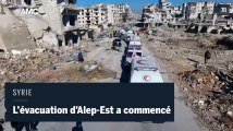 L'évacuation des civils et des combattants a commencé à Alep-Est