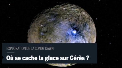 Où se cache la glace sur Cérès ?