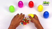 Learn NUMBERS and ALPHABETS with Colorful M&M Candies Surprise Eggs for Childrens