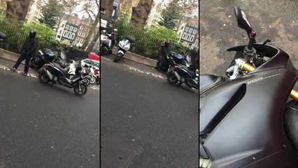 Ils tentent de voler une 1199 Panigale S avec une disqueuse