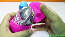 PLAY DOH Hello Kitty Kinder Surprise Eggs Surprise Cars 2 Spiderman Mickey Mouse clubhouse