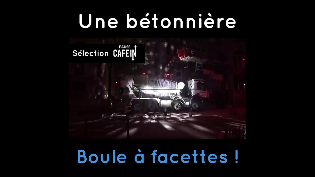Une bétonnière boule à facettes !