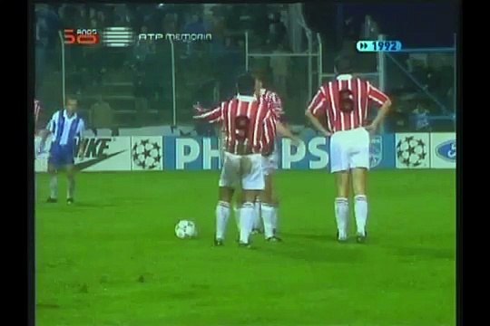 25.11.1992 - 1992-1993 UEFA Champions League Group B Matchday 1 FC Porto 2-2 PSV Eindhoven