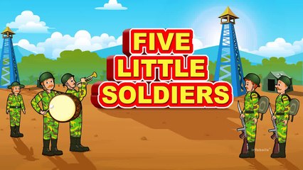 Five Little Soldiers Standing In A Row Nursery Rhymes for Children