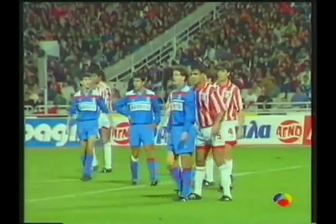 04.03.1993 - 1992-1993 UEFA Cup Winners' Cup Quarter Final 1st Leg Olympiacos FC 1-1 Atletico Madrid