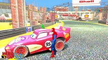 SPIDERMAN COLORS. Lightning McQueen Cars COLORS EPIC PARTY and Nursery Rhymes Children Song.