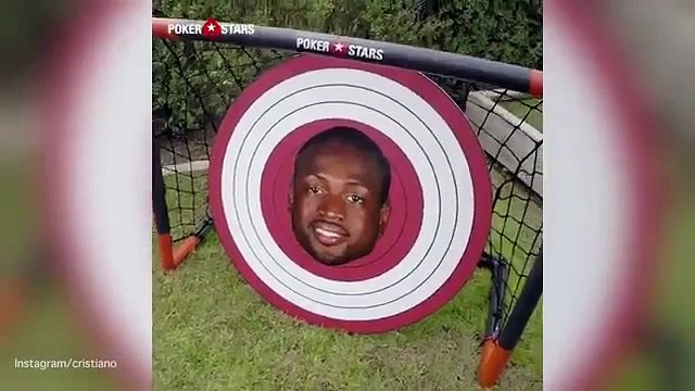 Cristiano Ronaldo souhaite de bonnes vacances à Dwayne Wade