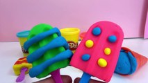 Eis mit Play Doh machen - Basteln mit Knete deutsch - Eiskugel Eis am Stil kneten
