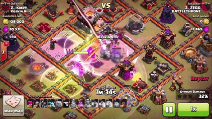 Clash Of Clans - INCREDIBLE! 9TH PERK KINGS!!! (pushing in war!!)