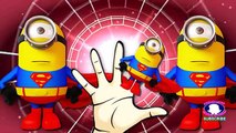 Daddy minions Finger family song | Minion batman superman Finger family rhyme for children