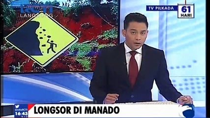 Ayah dan Anak Tewas Tertimbun Longsor di Manado