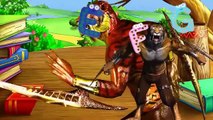 Dinosaurs ABC Songs For Children Dinosaur Vs King Kong Real Fight 3D Alphabet ABC Songs