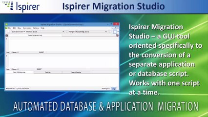 Die Demo der Migration einer Datenbank von Informix nach Oracle
