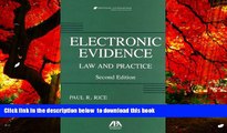 PDF [FREE] DOWNLOAD  Electronic Evidence: Law and Practice (Electronic Evidence: Law   Practice)