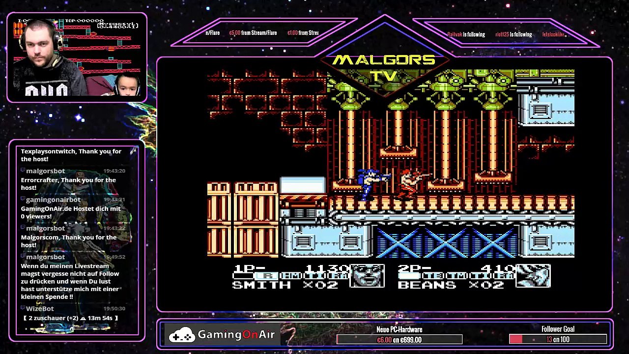 [GER/ENG] NES Spiele Klassiker  [ !befehle / !songrequest = OFF ] gamingonair.de #twitch #facebook