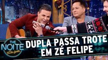Eduardo Costa e Leonardo dão trote em Zé Felipe