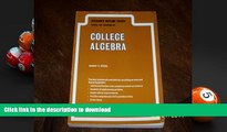 Read Book Schaum s Outline of Theory and Problems of College Algebra Including 1940 Solved