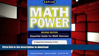 Pre Order Kaplan Math Power, Second Edition: Empower Yourself! Math Skills for the Real World