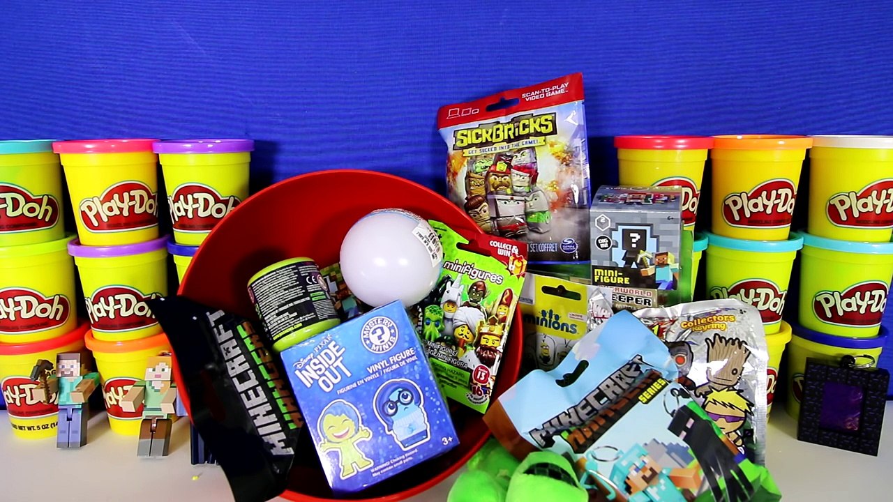 GIANT CREEPER Surprise Egg Play Doh - Minecraft Toys Mini-Figure TMNT Lego