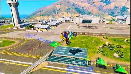 Funny COLOR MOTORCYCLE & MOTORBIKE for Kids with SPIDERMAN Party CARS Cartoon with Nursery Rhymes