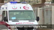 Dozens of Aleppo wounded ferried to Turkey