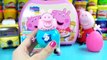 kinder surprise eggs peppa pig play doh opening egg peppa pig toys playdoh