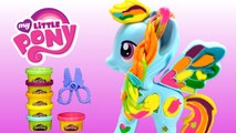 MAKE YOUR OWN PONY Play Doh Rainbow Dash MLP My Little Pony Style Saloon Peinados de Colores