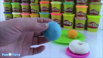 Play Doh Rainbow Donuts! How to make Play Doh Donuts! Fun for Kids