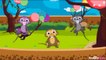 Five Little Monkeys and More Animals Songs | Learn Animals with Nursery Rhymes by HooplaKidz
