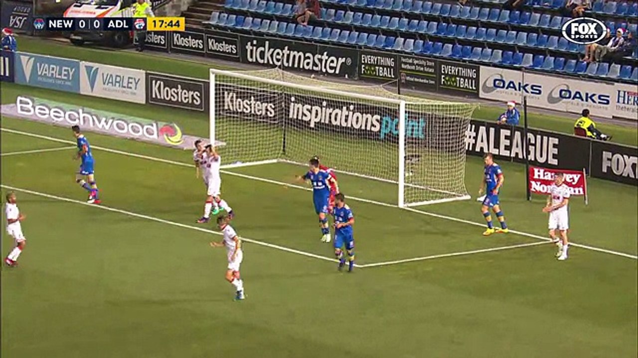 Hyundai A-League: Newcastle Jets 2-1 Adelaide United - Highlights, 16 Dec 2016