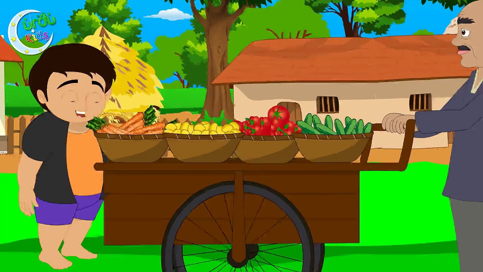 Boy Washing Vegetables Illustration Stock Vector (Royalty Free) 1974847703  | Shutterstock, image size:1920x1080