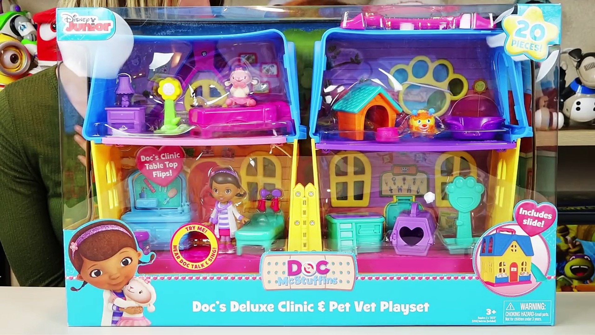 Doc Mcstuffins Toys Docs Deluxe Clinic Pet Vet Playset Lambie Squibbles Toy Kinder Playtime Video Dailymotion
