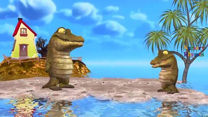 Crocodile Sharks Cartoons Johny Johny Yes Papa Rhymes | Finger Family Children Nursery Rhymes