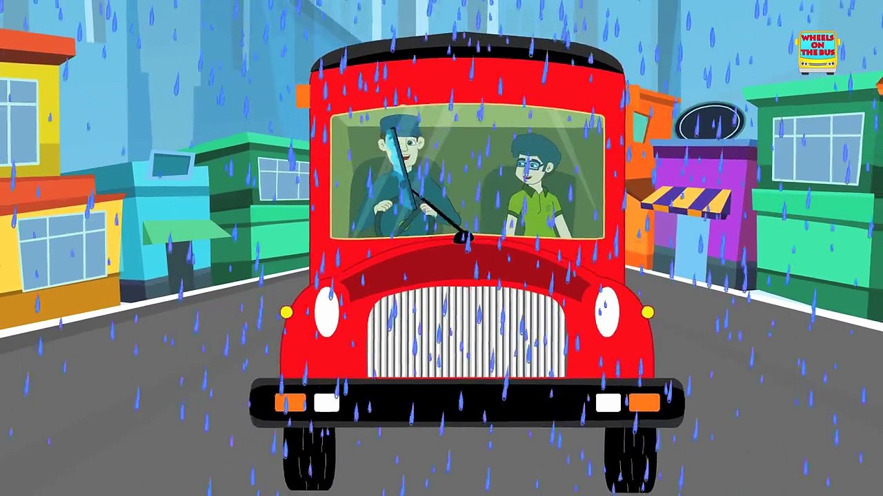 Wheels on the bus go round and round nursery rhymes | Childrens songs