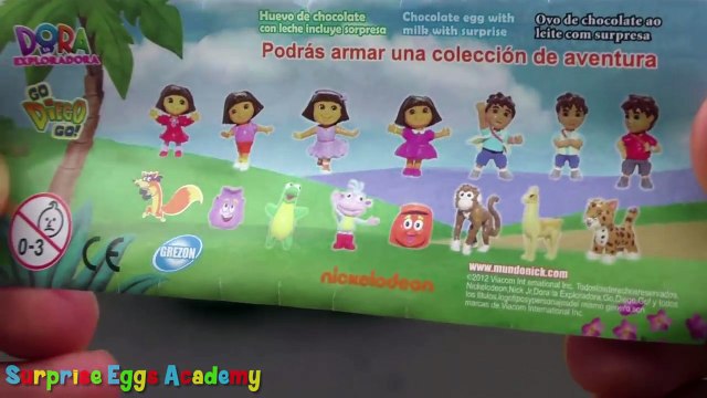 Surprise Eggs Opening - Doc McStuffins, Sofia the First, Go Diego Go and Dora the Explorer