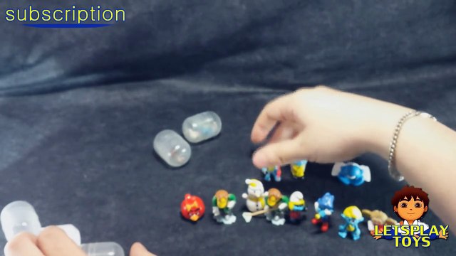 New random surprise eggs toys. Angry birds and smurfs toys from kinder eggs