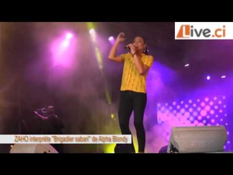 LIVE.CI / Zaho interprète le titre "Brigadier Sabari" d'Alpha Blondy