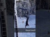 Man Hanging From Ski Lift Gets Dramatic Rescue