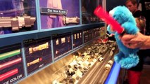 Cookie Monster Builds Star Wars Light Saber at Disneyland Sesame Street Cookie Monster Disney Toys Z