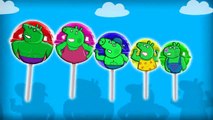 Peppa Pig Hulk Lollipop Finger Family Nursery Rhymes | Peppa Pig Play Doh