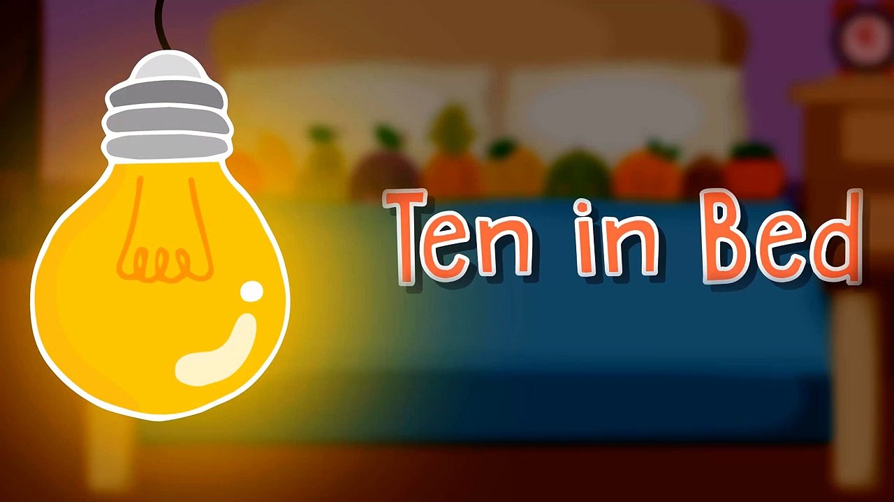 Ten In The Bed | Nursery Rhyme With Lyrics