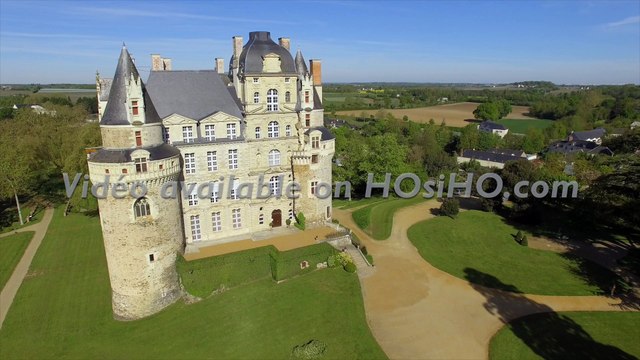CHÂTEAU DE BRISSAC VU PAR DRONE AU PRINTEMPS - 0002