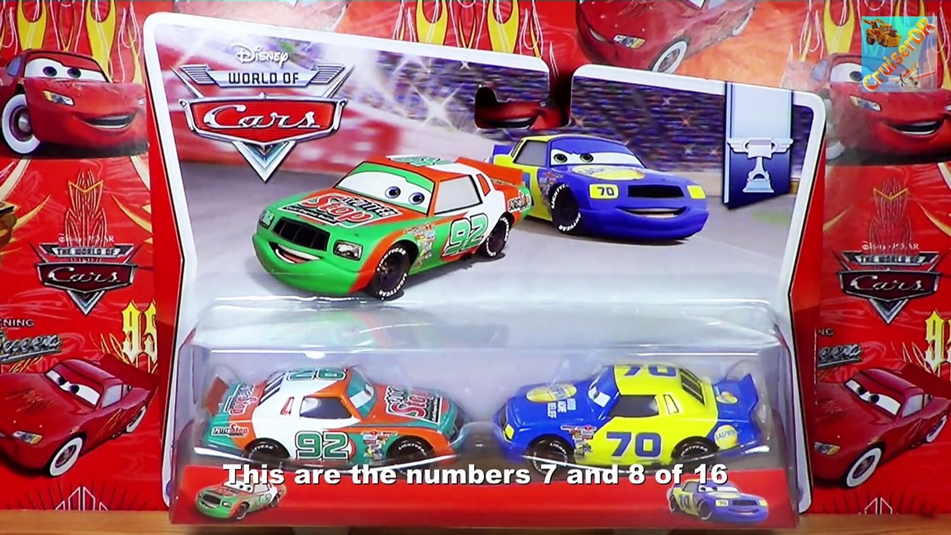 Disney Pixar Cars, new dicast 2 Pack Sputter Stop No.92 und Gasprin No.70  1:55 Scale Mattel – Видео Dailymotion