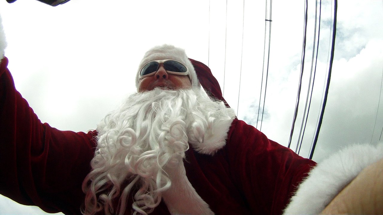 Taubaté, SP, Brasil, Papai Noel biker, Papai Noel Biker, Sexta Biker. Vamos pedalar