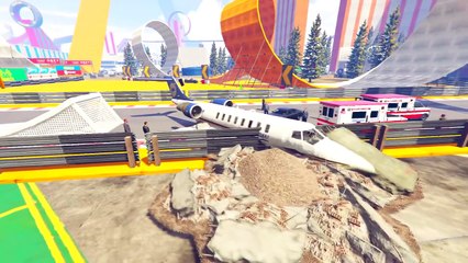 Spiderman Disney Cars Lightning McQueen and Ambulance (Nursery Rhymes - Cartoon For Kids)