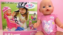 Baby Born Fahrrad Set - Fahrradsitz für unsere Baby born Puppe - Unterwegs Set