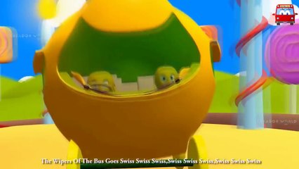 Five Little Monkeys Jumping On The Bed Nursery Rhyme For Kids | Creador Rhymes Bus